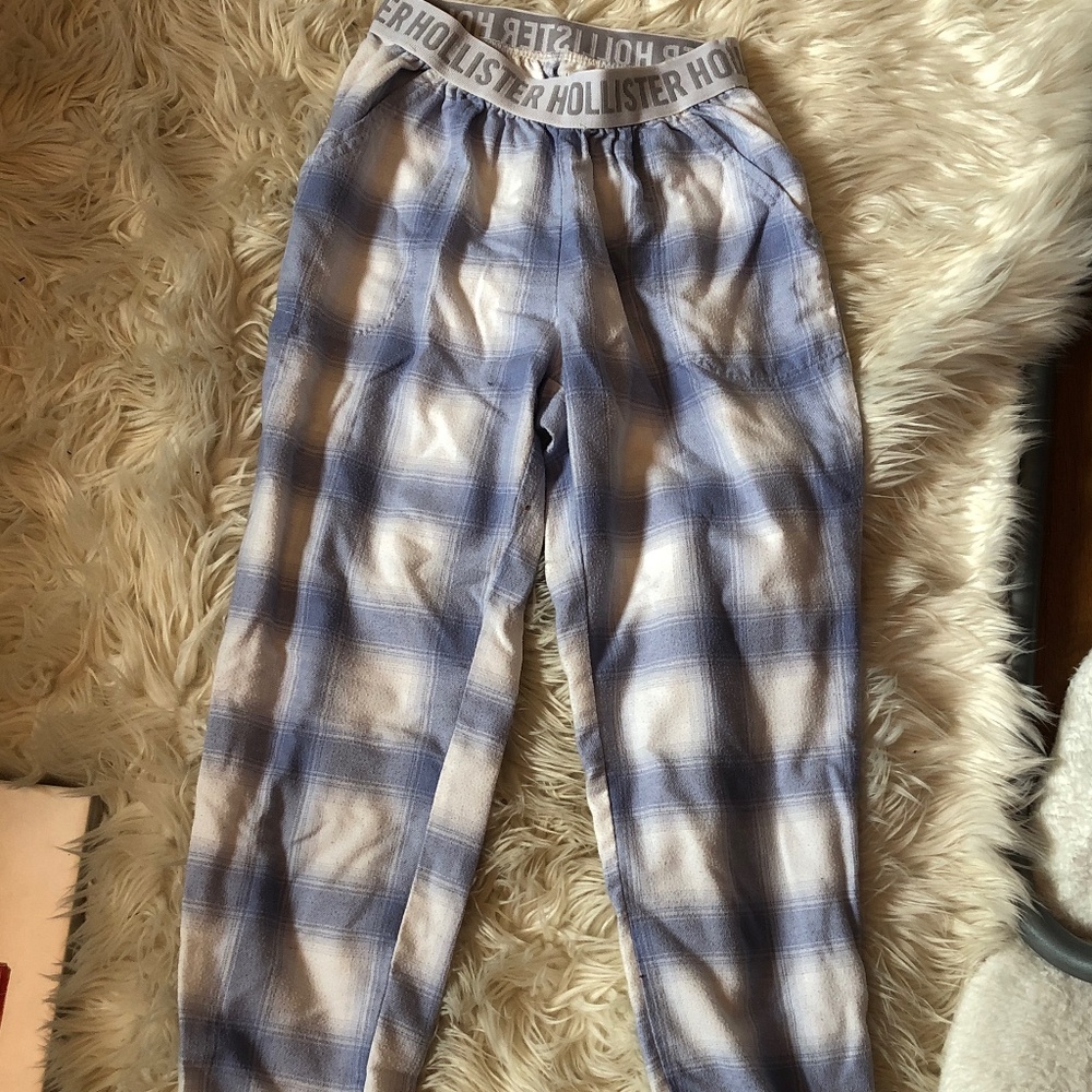 🩵 Plaid Hollister Pj Pants - Light blue 🩵